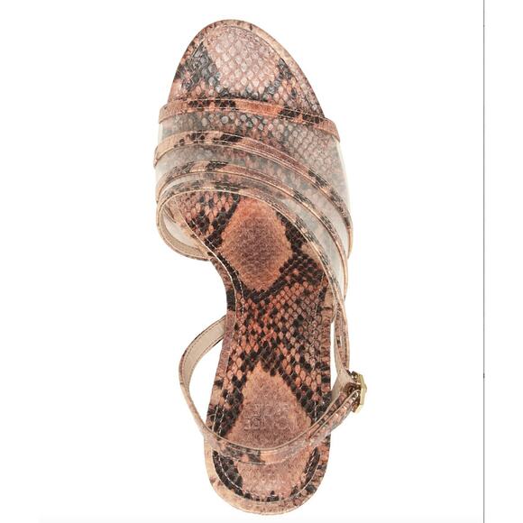 Louise et Cie Rosina Snakeskin NABILA Strappy Sandal Heel | Sz 7 NEW - Picture 5 of 5
